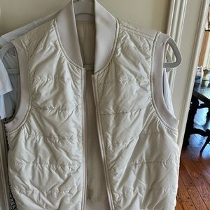 LULULEMON Non-Stop Bomber Vest. Reversible. Color: White Opal